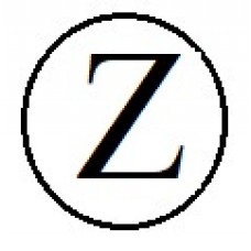 Бусины с буквами белые круглые Z